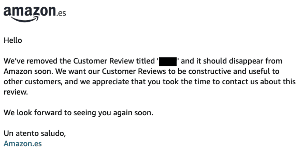 Amazon Bestätigung Mail